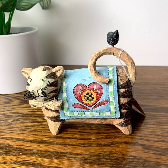 Vintage 90s Hanna’s Handiwork “The Cat, Crow, and Quilt” Figurine - Picture 2 of 11